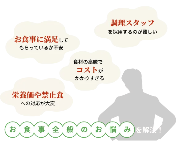 お食事全般のお悩みを解決！